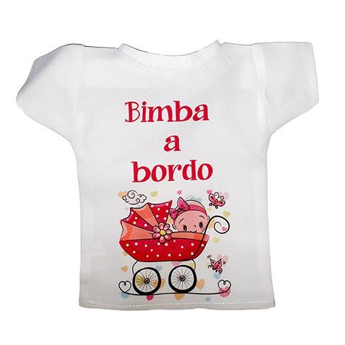 MINI T-SHIRT PER AUTO PERSONALIZZABILE