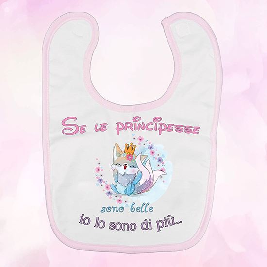 Bavaglio bambina personalizzabile " Principesse "