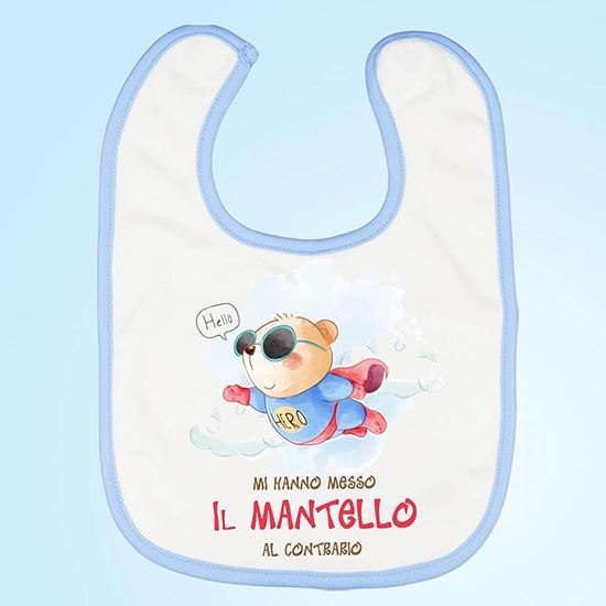 Bavaglio bambino personalizzabile " Il Mantello "