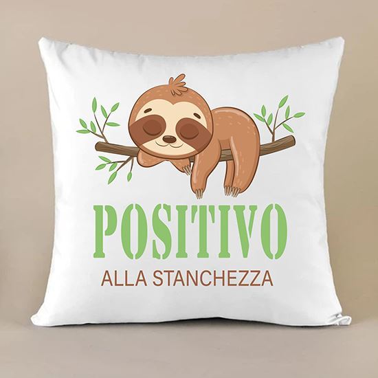 Cuscino Personalizzato "Positivo alla stanchezza"