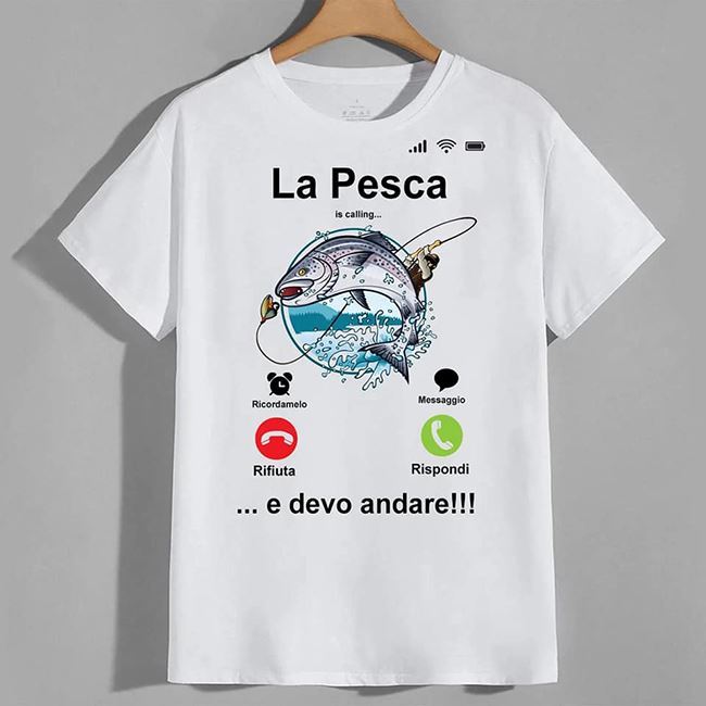 T-shirt Calling " Pesca "