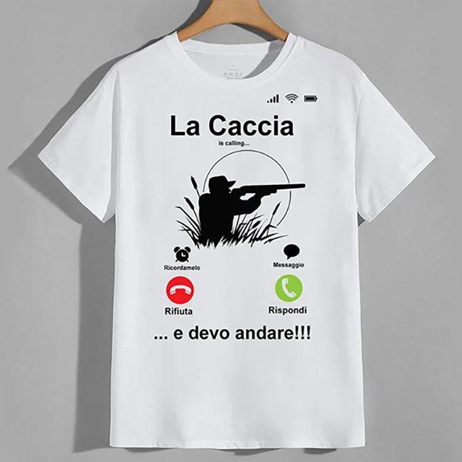 T-shirt Calling " La Caccia "