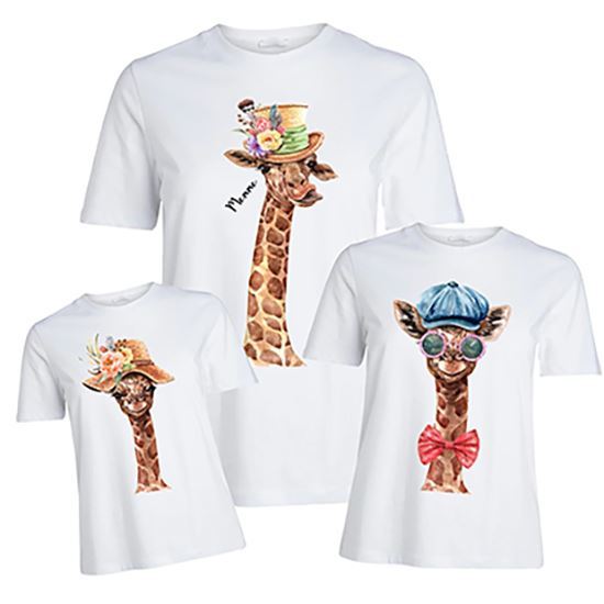 T-Shirt donna e T-Shirt bimba/o Con stampa " Giraffe "