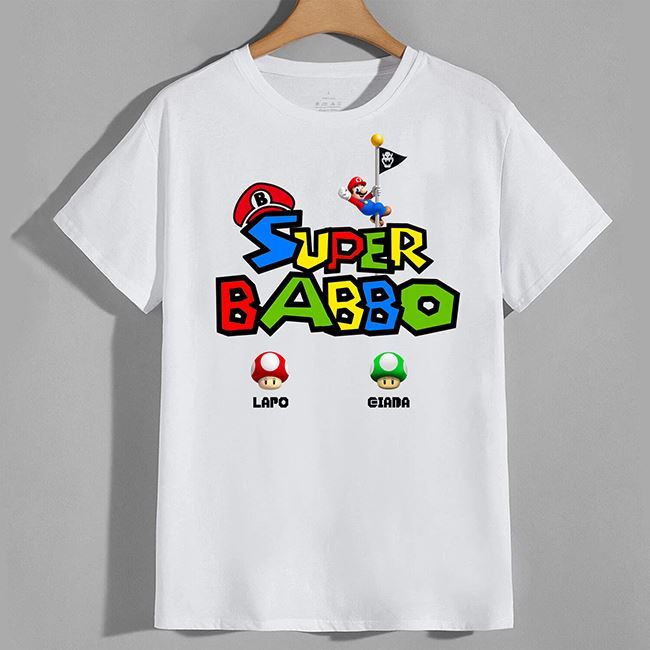 T-shirt  Babbo Super mario